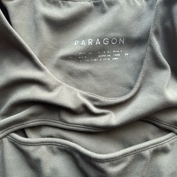 Paragon Fitwear Keyhole Tank Bra Dark Green No Size Tag - Picture 2 of 5